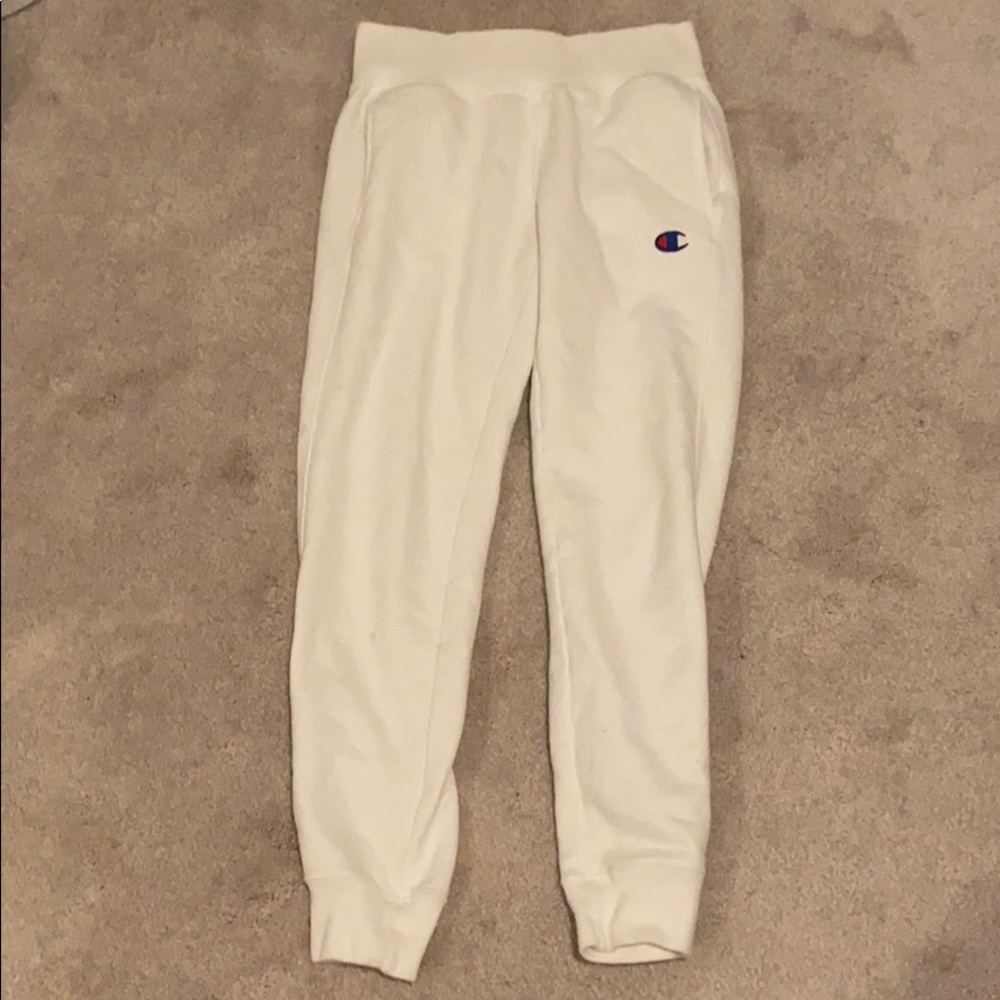 white champion joggers!